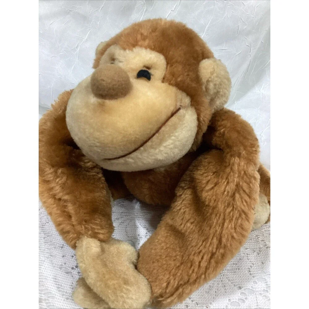 Vintage Knickerbocker Monkey Gorilla Ape Plush Stuffed Animal Toy Made In Korea